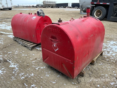 Quantity of (2) Westeel 100 gal Steel Tanque