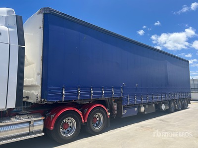 2003 Vawdrey 13.6 m Tri/A Step Deck Remorque pour rideaux latéraux