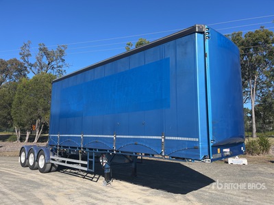 2017 MaxiTrans 7.2 m Tri/A B-Double Lead مقطورة جانبية بستائر