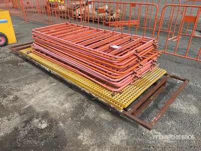 Quantity of Crowd Control Barrier & Flooring