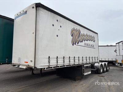 2015 Krueger 7.2 m Tri/A B-Double Lead Curtain Side Trailer