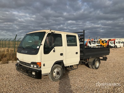 2006 Isuzu Elf 4x2 Crew Cab Camion à Plateau