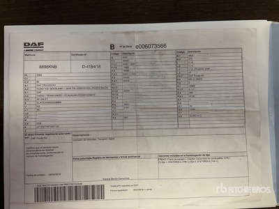 2018 DAF XF530FT Tracteur routier couchette