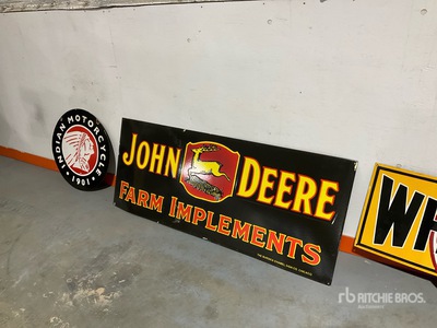 John Deere 5 ft Porcelain Sign
