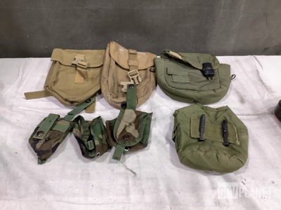 (11) Entrenching Hand Tools, (38) Collapsible Canteen Carriers & Assorted Items