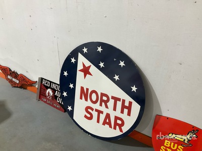 North Star Dealer 3 ft Double-Sided Porcelain Sign Articoli da ferramenta e di consumo
