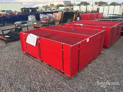 Quantity of (30) Canex 6 ft x 8 ft Powder Coated Site Fence (Unused)