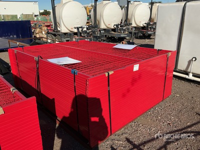 Quantity of (30) Canex 6 ft x 8 ft Powder Coated Clôture de site (Unused)