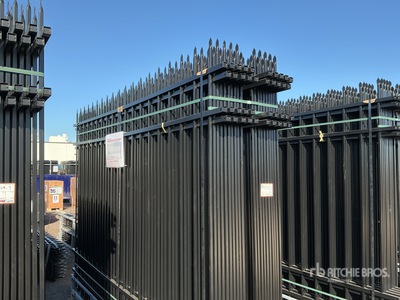 Quantity of (20) Canex 7 ft x 10 ft Powder Coated Wrought Iron Clôture de site (Unused)