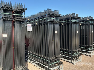 Quantity of (20) Canex 7 ft x 10 ft Powder Coated Wrought Iron Clôture de site (Unused)