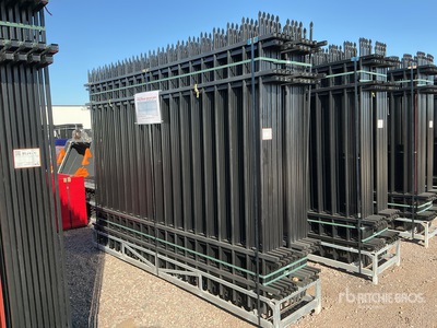 Quantity of (20) Canex 7 ft x 10 ft Powder Coated Wrought Iron Clôture de site (Unused)