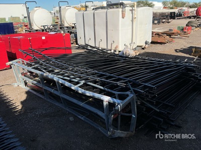 Quantity of (20) Canex 7 ft x 10 ft Powder Coated Wrought Iron Clôture de site (Unused)
