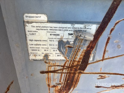 2017 Skyjack SJ86T 4WD Diesel Podnośnik teleskopowy