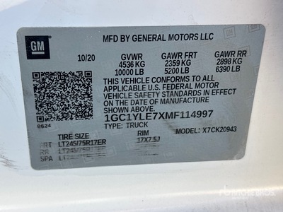 2021 Chevrolet Silverado 2500HD 4x4 Crew Cab Pickup