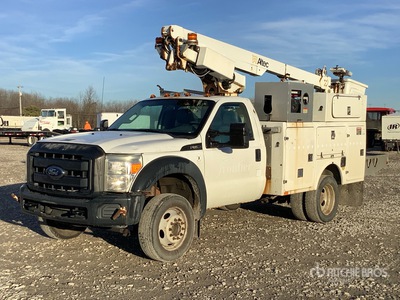 2012 Altec AT200A 30 ft on 2012 Ford F-450 XL 4x2 Cable Placer Bucket Truck