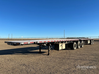 2015 BWS 32HBT3XHD 32 ft Super B-Train Lead Flatbed Trailer