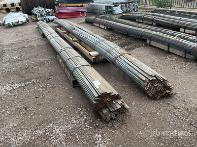 Quantity of (2) Bundles Steel Flat Bar Varios. Industrial