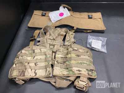 (45) Pistol Grips, (2) Machine Gun Barrel Cases & Assorted Items