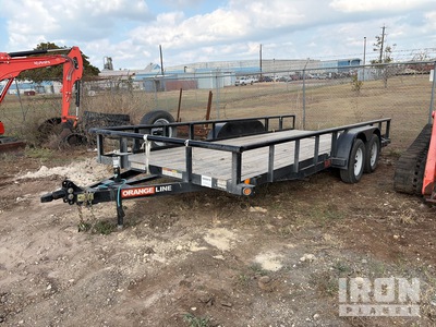 Orange Line TU70-18BK4AR2B 18 ft T/A Utility Trailer