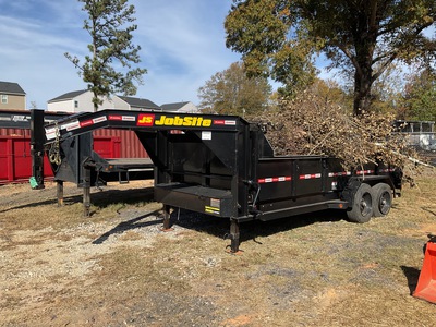 Bull Dawg 8216GDI8 16 ft T/A Gooseneck End Dump Trailer