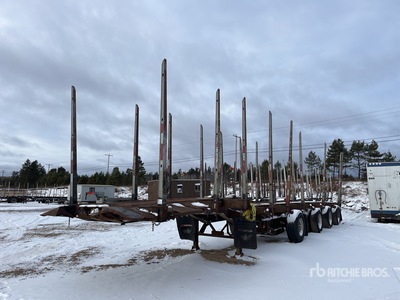 2016 Manac 48 ft Quad/A Hayrack Log Trailer