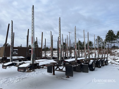 2019 Manac 48 ft Quad/A Hayrack Log Trailer