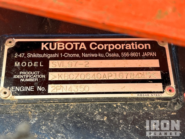 MINI CARGADOR SOBRE ORUGAS 2023 KUBOTA SVL972