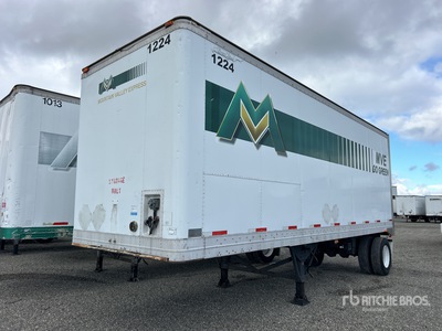 2001 Great Dane 28 ft x 102 in S/A Van Trailer