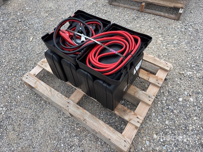 Quantity of (5) 25 ft, 800 amp Booster Cables Varios, tienda, almacen, consumidor (Unused)