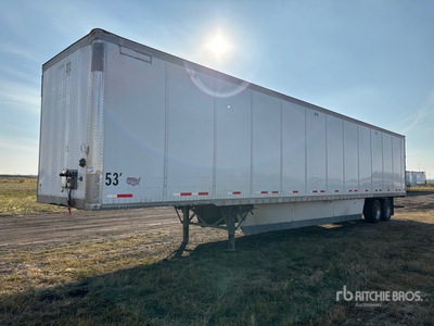 2012 Wabash 53 ft x 102 in T/A Van Trailer