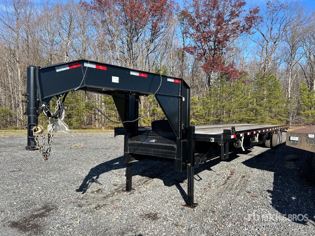 Kerr Built 2022 Kerr-Bilt 40 ft T/A Gooseneck Equipment Trailer | Ritchie Bros ...