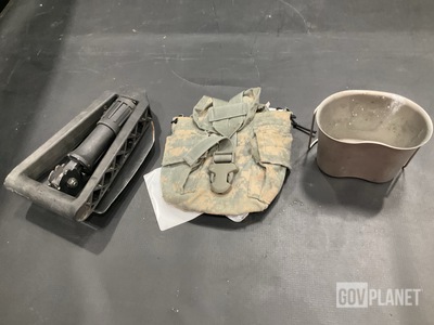 (304) Canteen Pouches, (44) Entrenching Hand Tools & Assorted Items