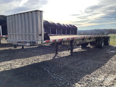 2016 Benson 40000 lb 45 ft T/A Spread Axle Flatbed Trailer
