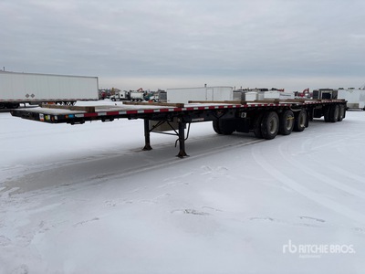 2007 Doepker 32 ft Super B-Train Lead Flatbed Trailer