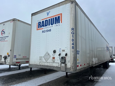 2013 Vanguard 53 ft x 102 in T/A Van Trailer