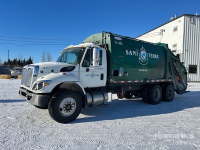 2011 International 7400 6x4 Rear Loader Waste Collection Truck