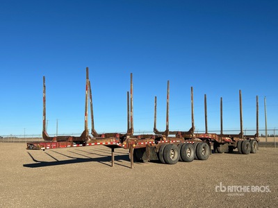 2006 BWS Super B-Train Lead Hayrack Log Trailer