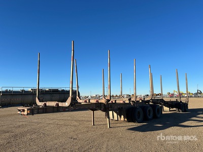 2006 BWS Super B-Train Lead Hayrack Log Trailer