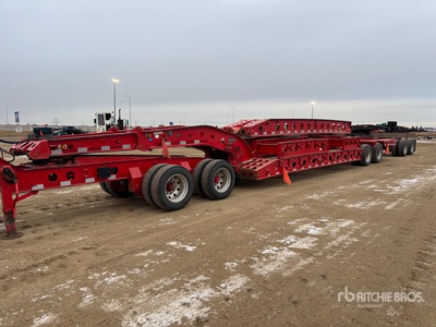 2009 Aspen T/A Double Drop Removable Gooseneck Lowboy Trailer