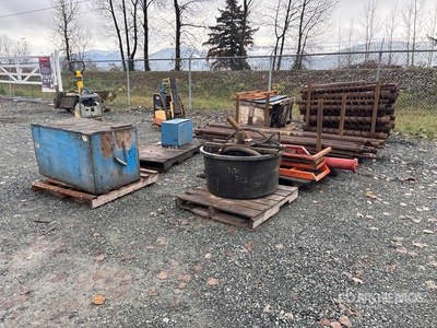 Quantity of (6) Pallets of Drill Rig Components