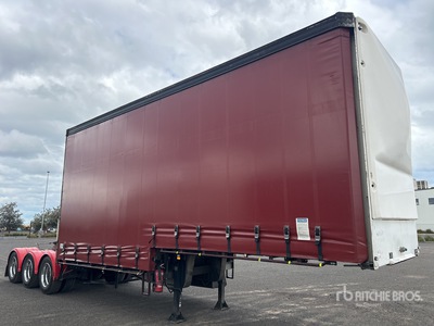 2003 Vawdrey 7.2 m Tri/A B-Double Lead Step Deck Curtain Side Trailer