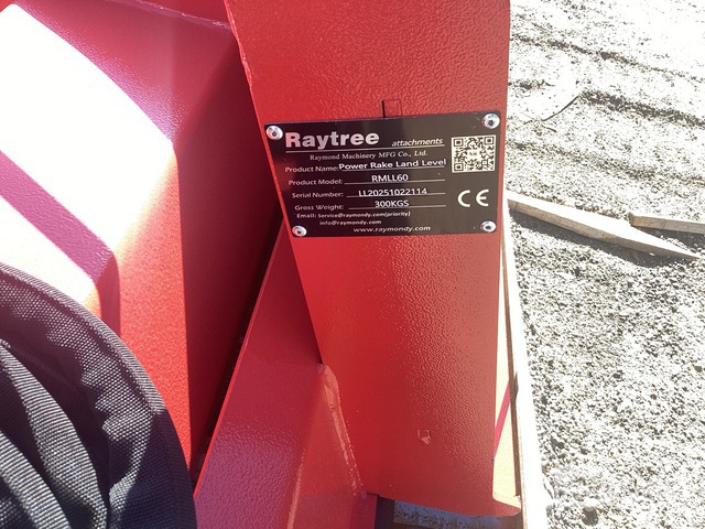 Surplus Raytree RMLL60 Skid Steer Land Level Power Rake - Unused in ...