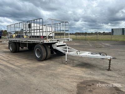 Custom Built Dog مقطورة مسطحة