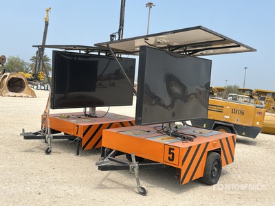 Quantity of (2) 2021 Sirius Solar Tow Behind Message Board