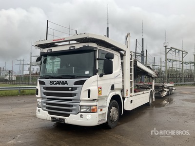 2018 Scania P410 4x2 Sleeper Camion transporteur de Voitures