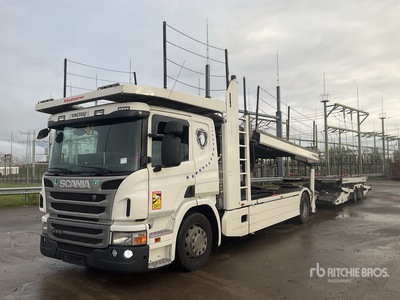 2015 Scania P410 4x2 Sleeper Camión portavehiculos