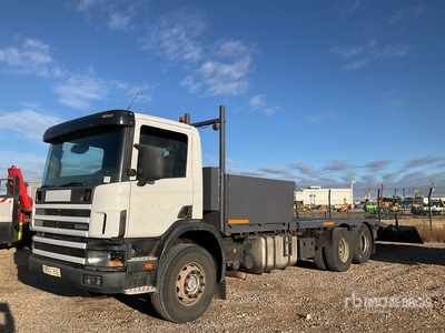 2002 Scania P 94G56X2NA300 6x2 Flatbed Truck