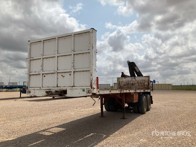 1987 Fruehauf EPBFA2 T/A With Crane Oplegger