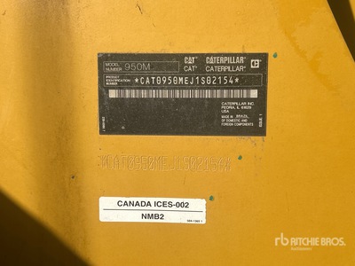 2019 Cat 950M Pala Cargadora