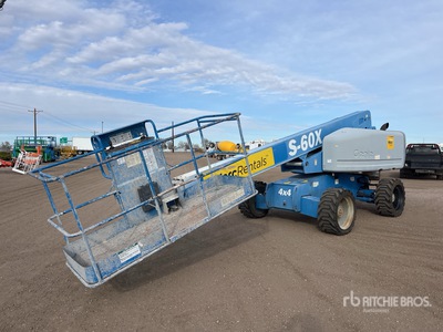2018 Genie S-60X 4WD Diesel Telescopic Boom Lift